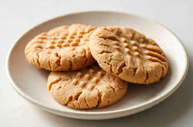 3 Ingredient Peanut Butter Cookies