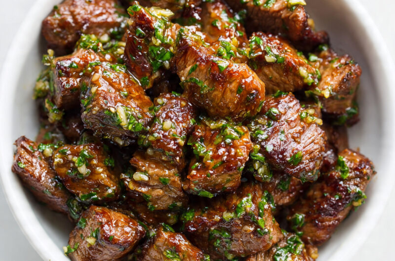 Steak Bites with Garlic Butter